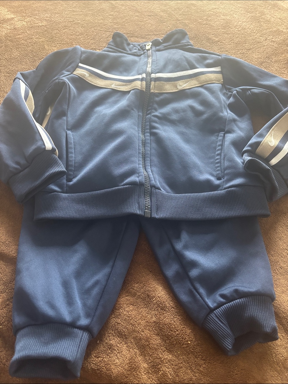 Nike Blue Kids Track Sweatpants & Zip Jacket Set